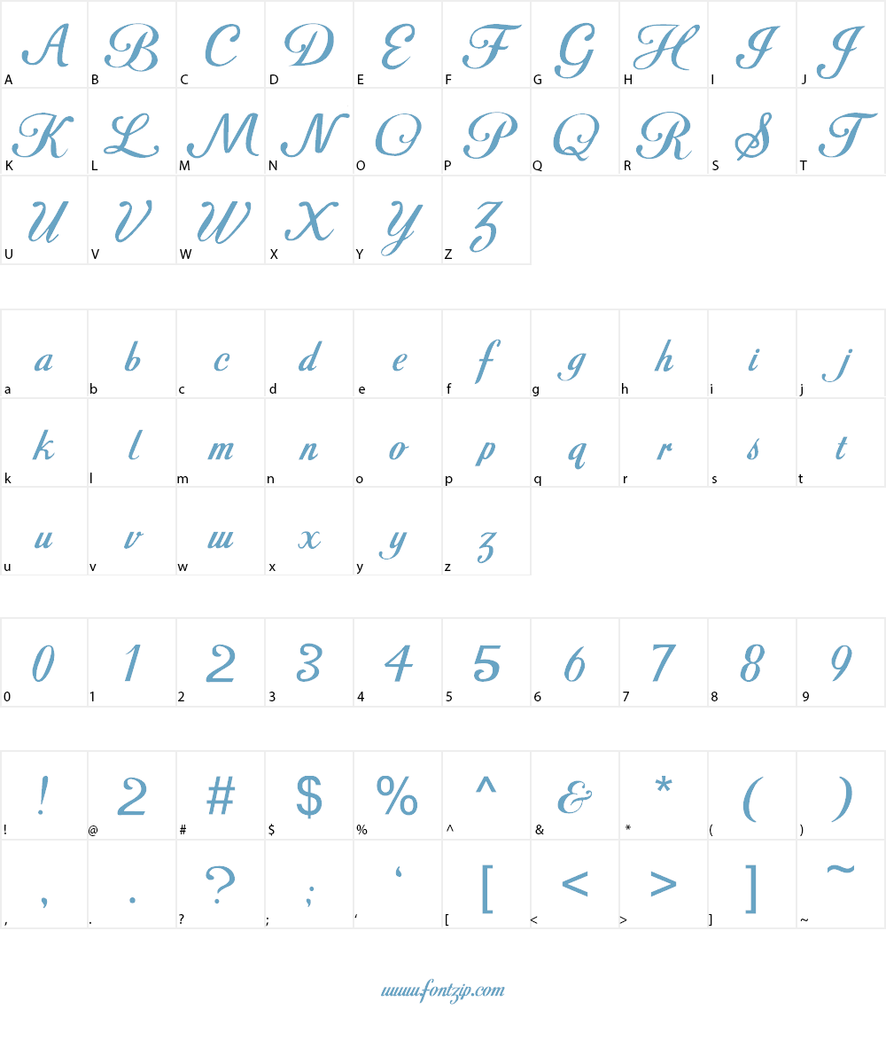 Paramountain Font Character
